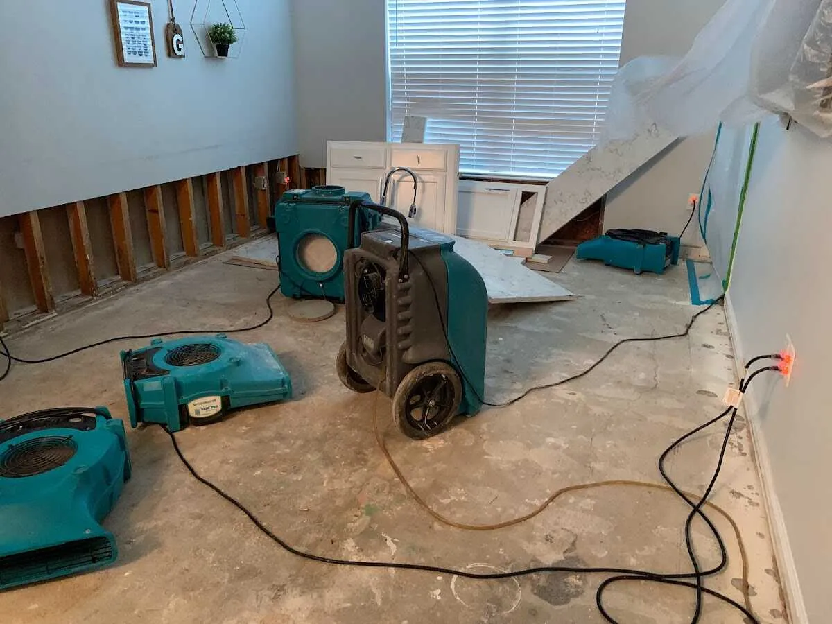 Dehumidifier in flood-cut room for Water Extraction & Removal in Spotswood